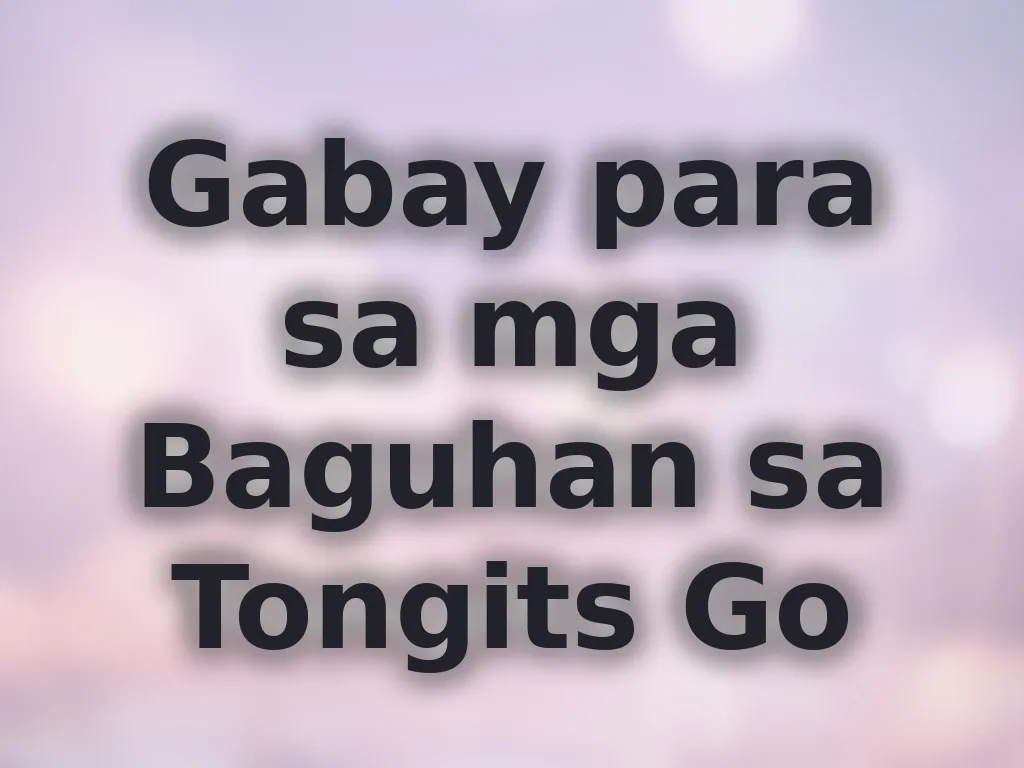 Gabay para sa mga Baguhan sa Tongits Go